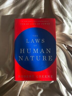 The Laws of Human Nature by Robert Greene - Red & Blue Hardcover